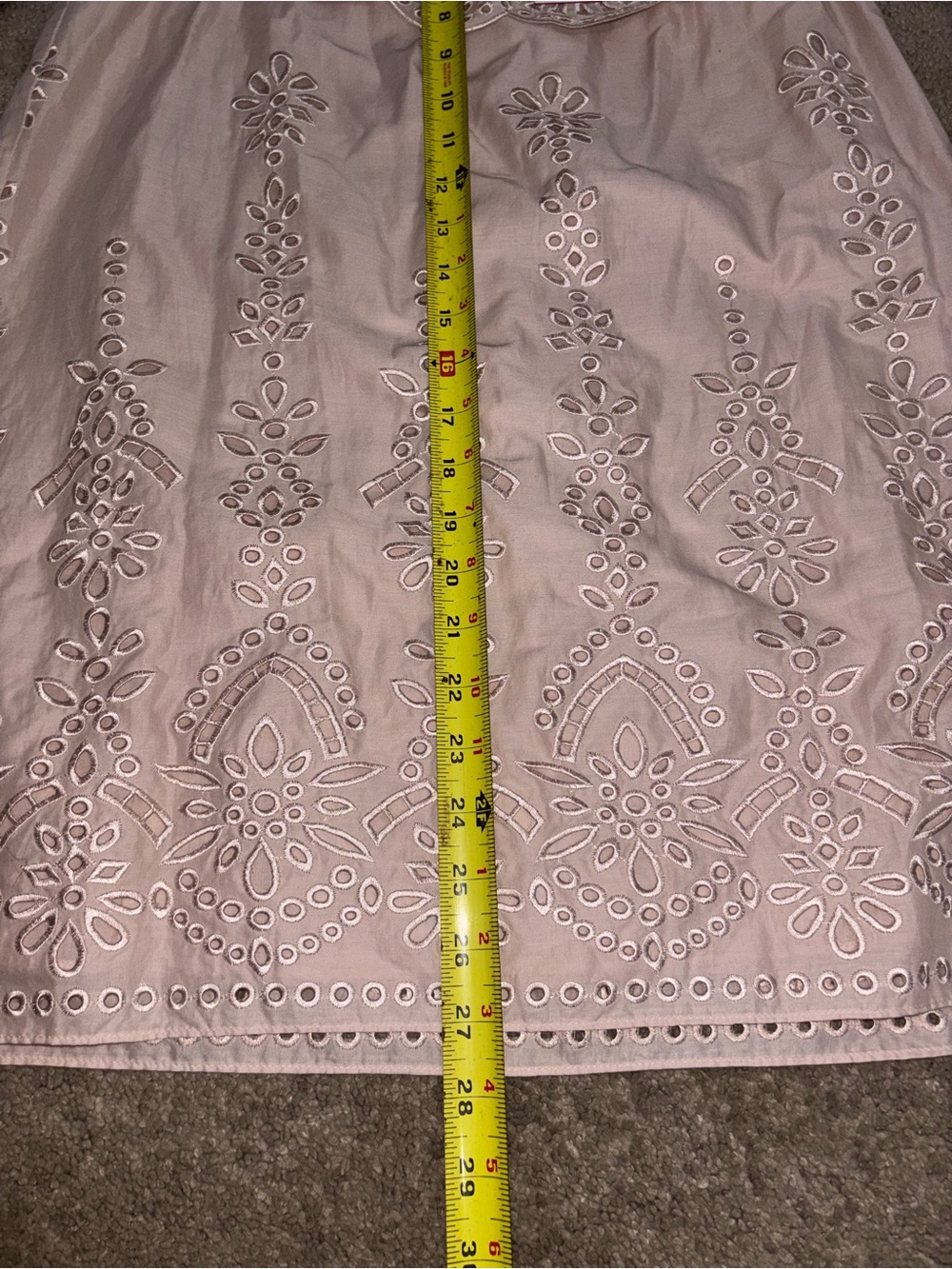 Parker Dress Women Small
BlushFlounced Eyelet Lined Cathy - Picture 11 of 12
